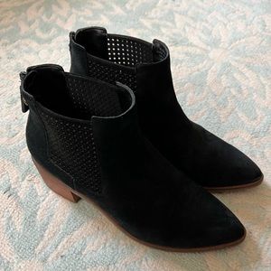 Cole Haan Black Ankle Boots with Low Heel